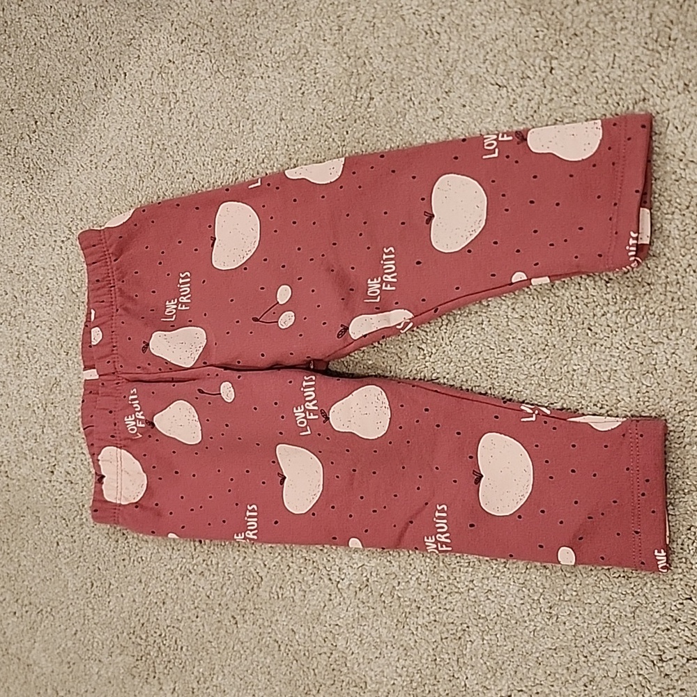 Zara Baby "Love Fruits" pants 9-12mth